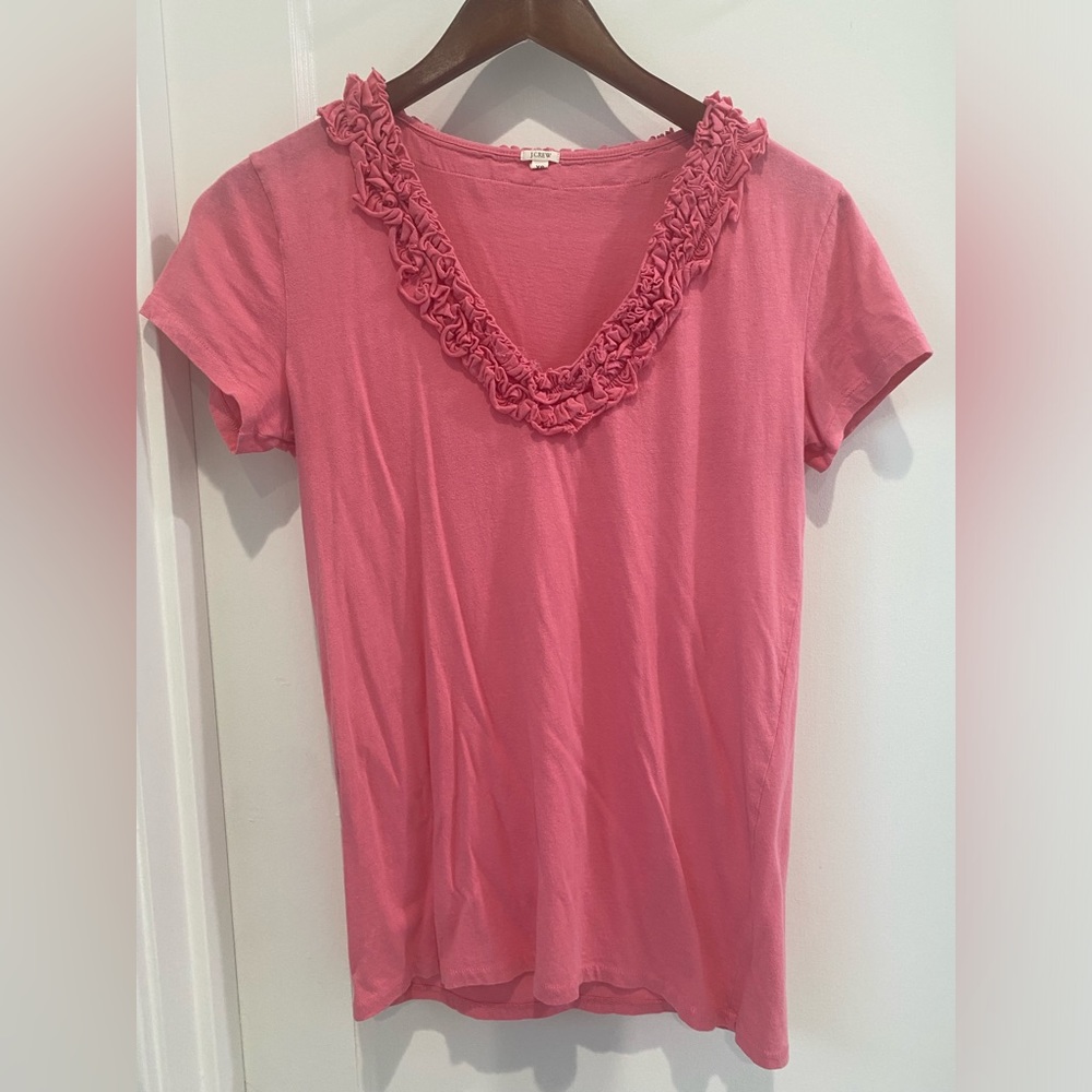 JCrew ruffled t-shirt